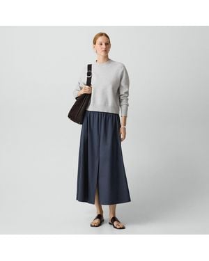 Theory Vented Skirt - Blue