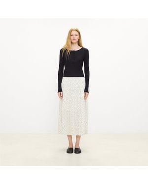 Theory Pleated Wrap Skirt - Natural