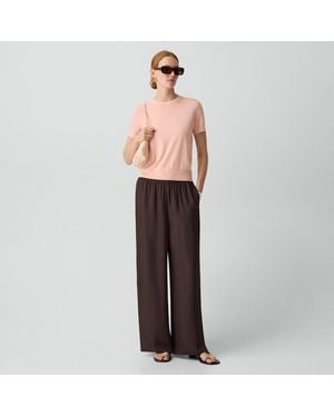 Theory Side Vent Pull-On Pant - Pink