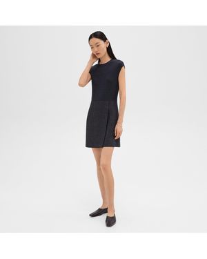 Theory Mini Wrap Dress - Blue