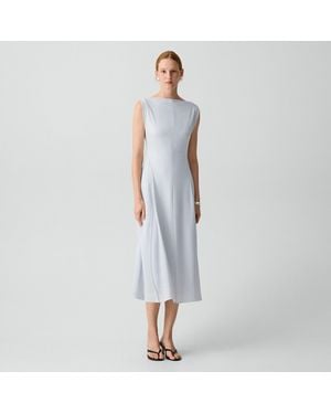 Theory Draped Midi Dress - Blue