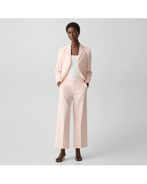 Theory Classic Straight Pull-On Pant - Pink