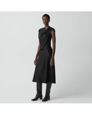 Theory Twist Bodice Dress - Black