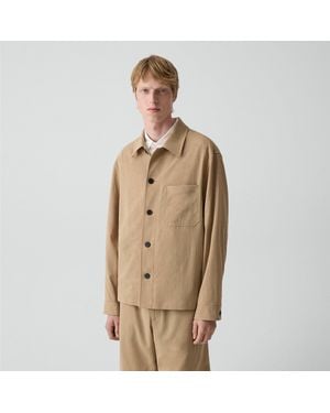 Theory Shirt Jacket - Natural