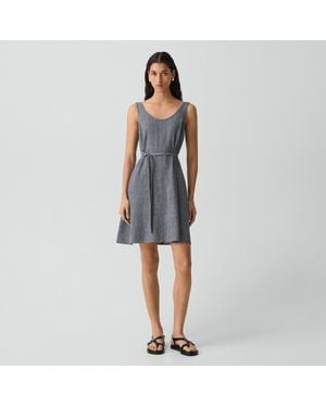 Theory Fit-And-Flare Tank Dress - Blue