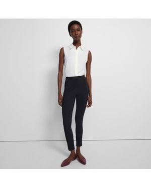 Theory Seamed Slit Legging - Black