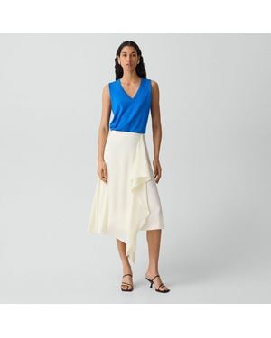 Theory Draped Sarong Skirt - Blue