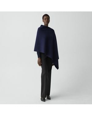 Theory Draped Poncho - Blue