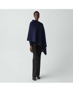 Theory Draped Poncho - Blue