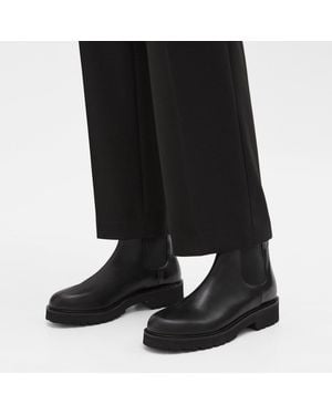 Theory Lug Chelsea Booties - Black