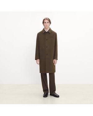 Theory Balmacaan Coat - Brown