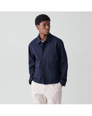 Theory Button-Up Jacket - Blue