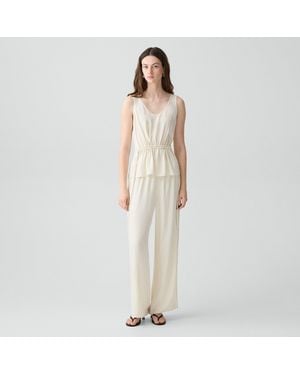 Theory Vented Pull-On Pant - Natural