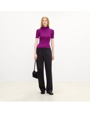 Theory Silvie Shoulder Bag - Purple
