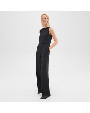 Theory Relaxed Sleeveless Jumpsuit - Black