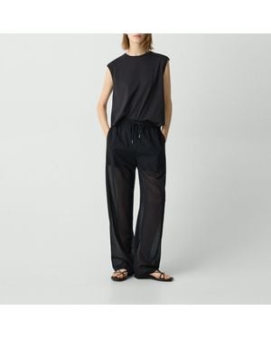 Theory Drawcord Pull-On Pant - Black