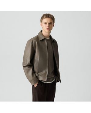 Theory Wyatt Zip Jacket - Brown