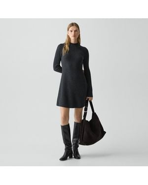 Theory Ribbed Sweater Dress - Black
