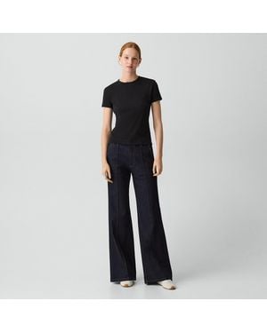 Theory Fluid Flare Jean - Blue