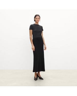 Theory Ribbed Skirt - Black