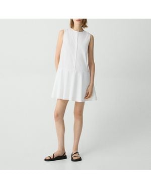 Theory Sleeveless Mini Dress - White