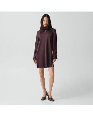 Theory Blouson Sleeve Dress - Red