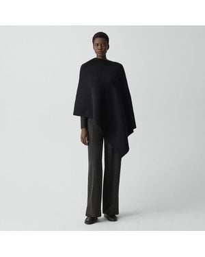 Theory Reversible Draped Poncho - Black