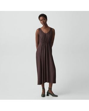 Theory Ruched Pump - Brown