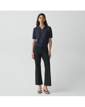 Theory Seamed Kick Pant - Blue