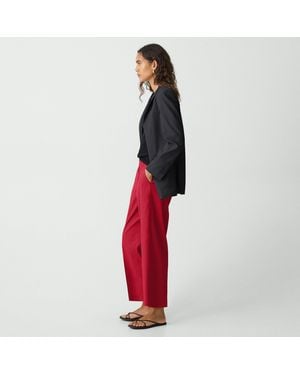 Theory Relaxed Pull-On Pant - Red