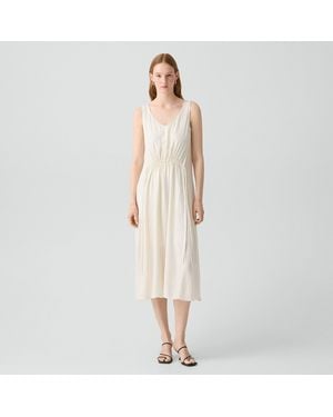 Theory Tie-Waist Tank Dress - Natural