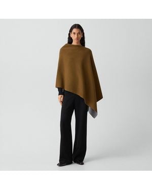 Theory Reversible Draped Poncho - Natural