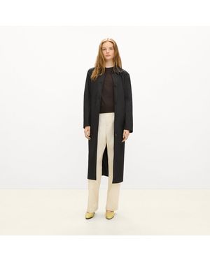 Theory Long Single-Breasted Coat - Black