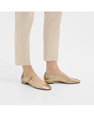 Theory Mary Jane Ballerina Flat - Natural