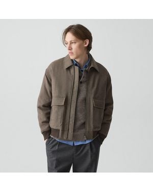 Theory Modern Aviator Jacket - Brown