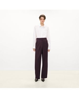 Theory Double Pleat Pant, 29' - Purple