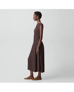Theory Ruched Ballet Flat - Brown
