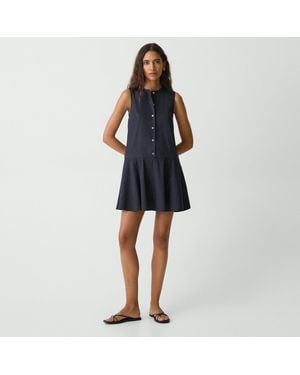 Theory Sleeveless Mini Dress - Blue