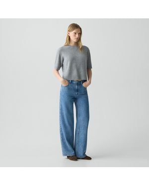 Theory Straight-Leg Five-Pocket Pant - Blue