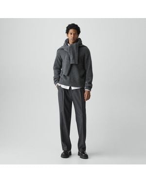 Theory Relaxed Pleat Pant - Black