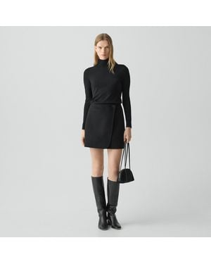 Theory Wrap Skirt - Black