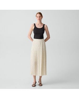 Theory Pleated Wrap Skirt - Natural