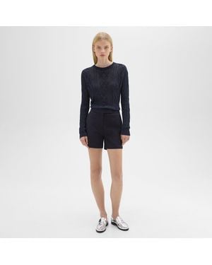 Theory Waist Tab Short - Blue