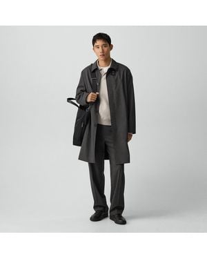 Theory Balmacaan Coat - Black