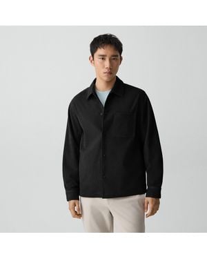 Theory Snap Overshirt - Black