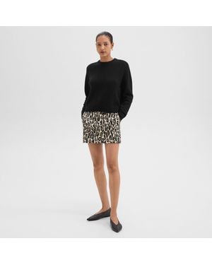 Theory Mini Trouser Skirt - Black