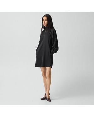 Theory Blouson Sleeve Dress - Black