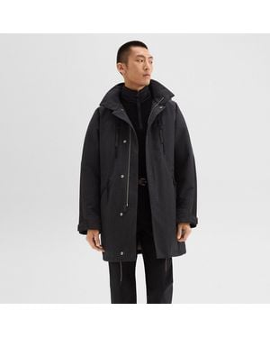Theory Hooded Parka - Black