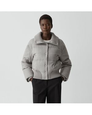 Theory Collared Puffer Jacket - Gray