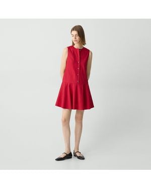 Theory Sleeveless Mini Dress - Red